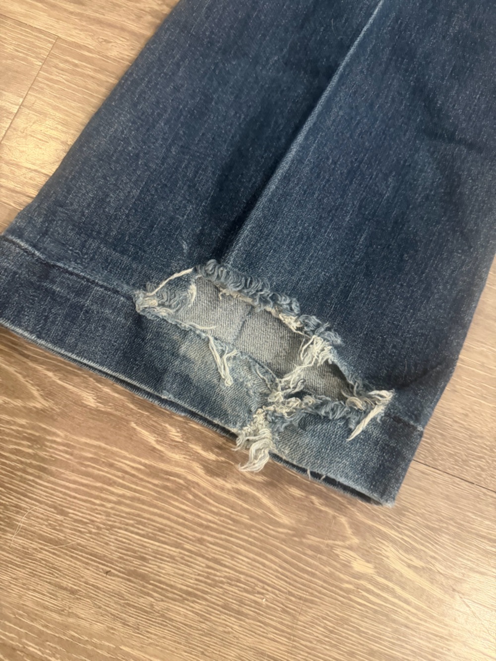 7 for all mankind y2k denim dojo flare jeans size 27 dark Wash - Picture 5 of 8